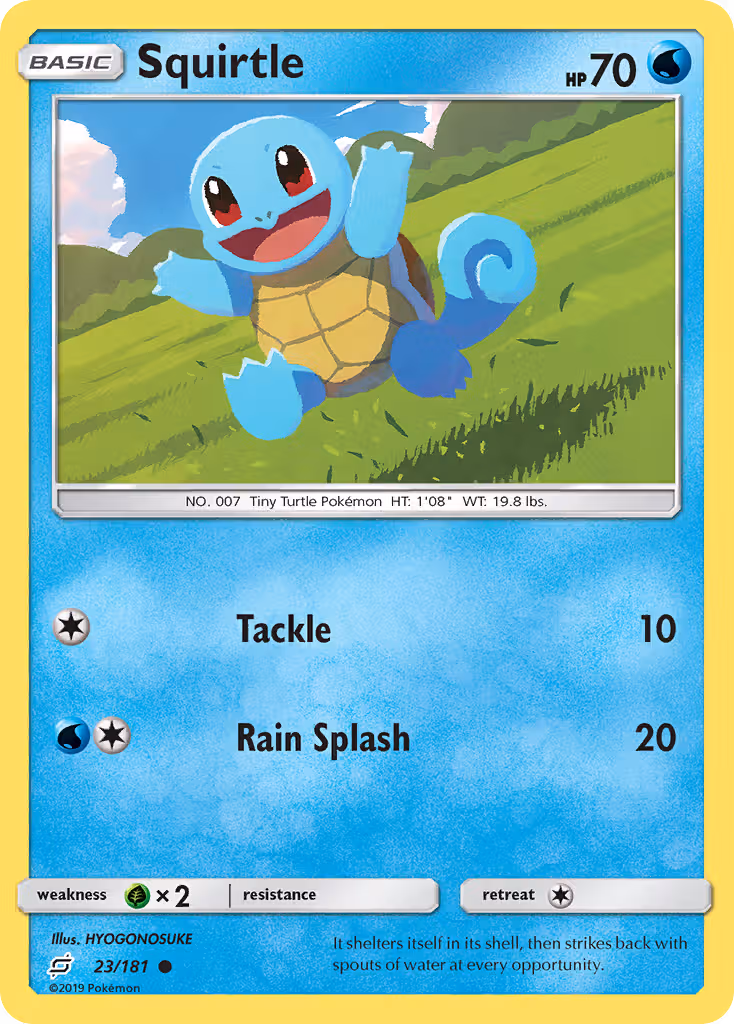 Squirtle 23/181 Pokemon card