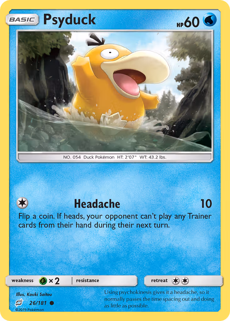 Psyduck 26/181 Pokemon card