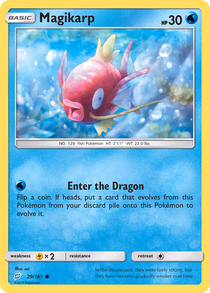 Magikarp 29/181 Pokemon card