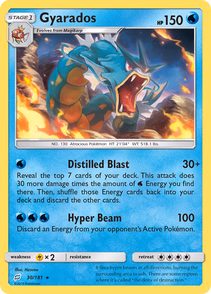 Gyarados 30/181 Pokemon card