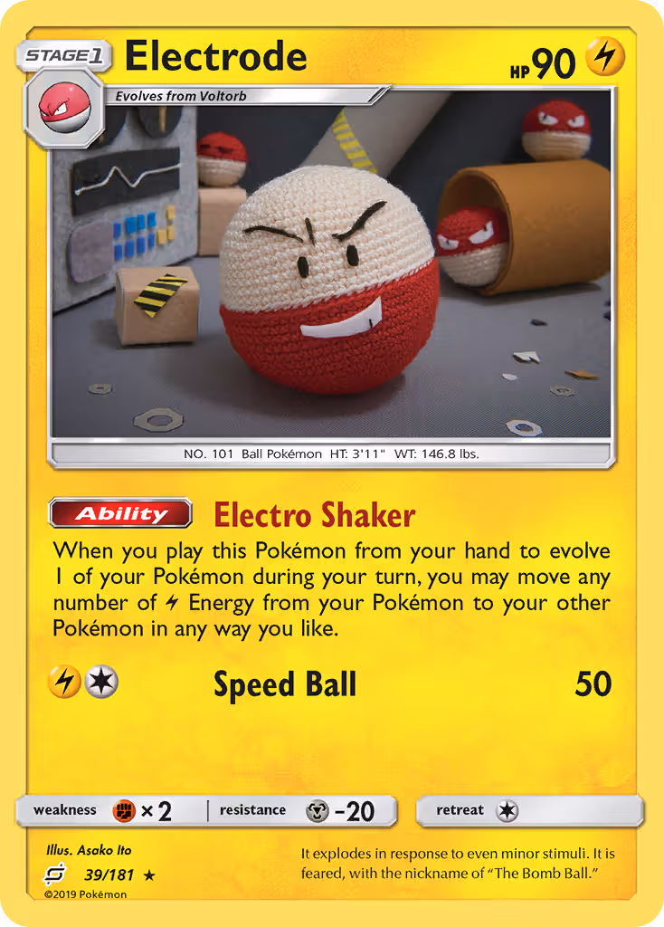 Electrode 39/181 Pokemon card