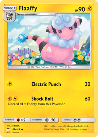 Flaaffy 42/181 Pokemon card