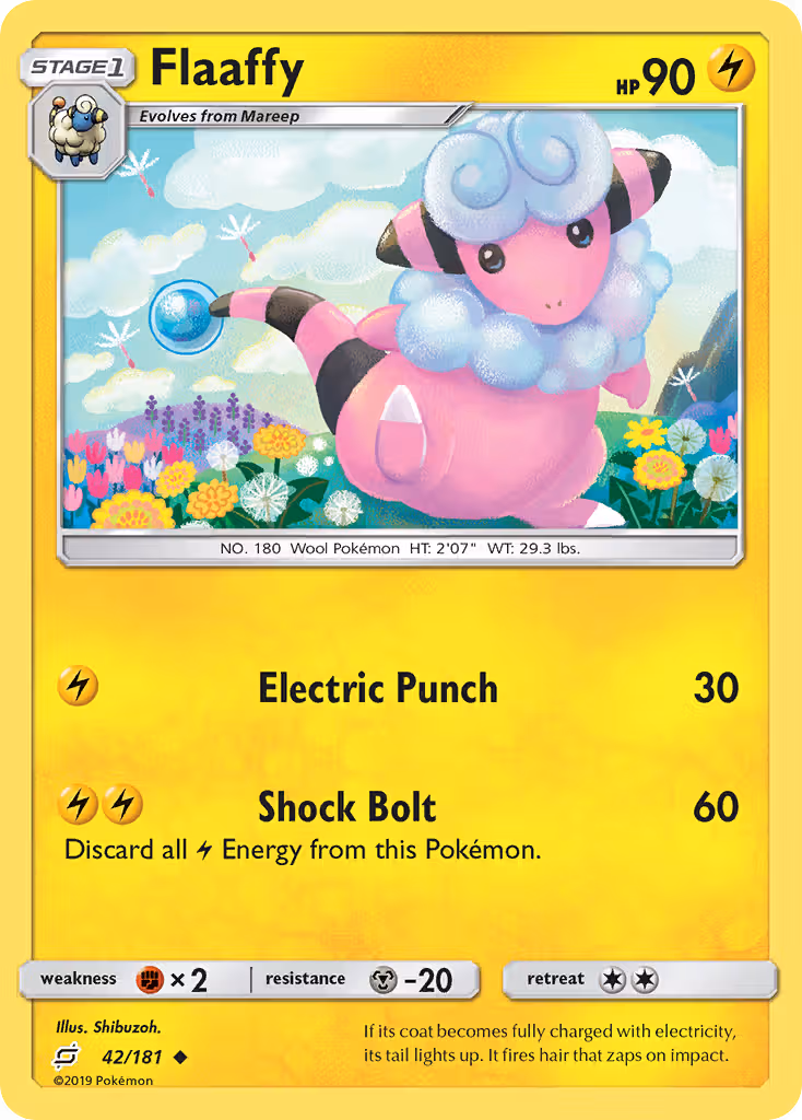 Flaaffy 42/181 Pokemon card