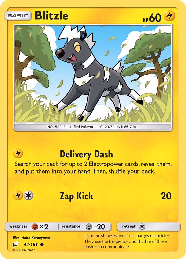 Blitzle 44/181 Pokemon card