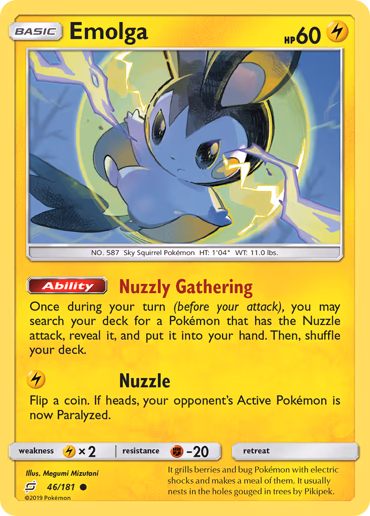 Emolga 46/181 Pokemon card