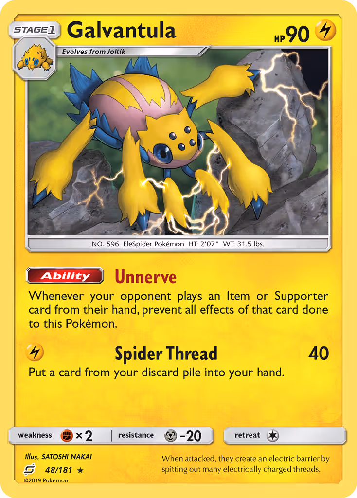 Galvantula 48/181 Pokemon card
