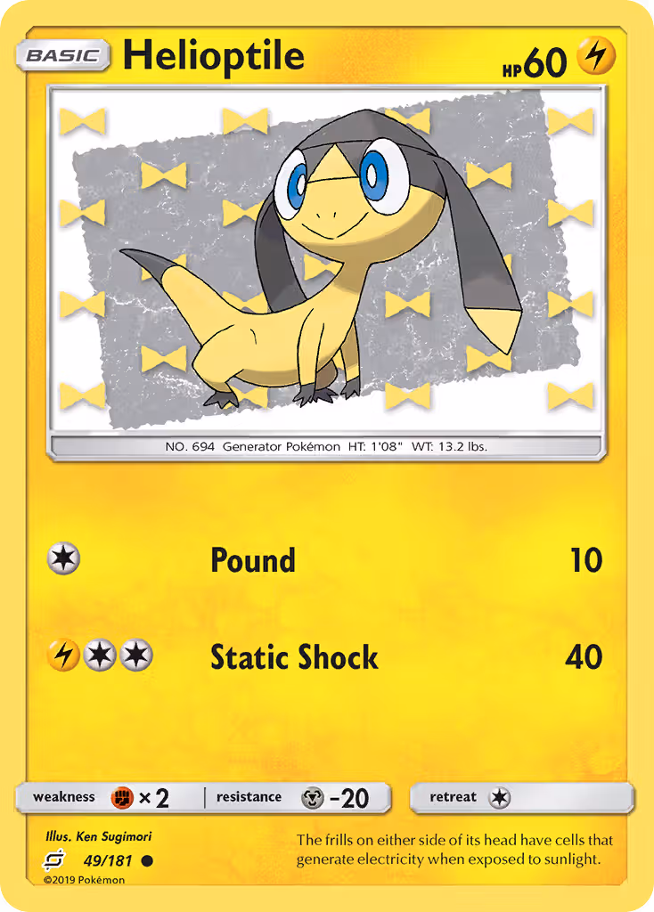 Helioptile 49/181 Pokemon card