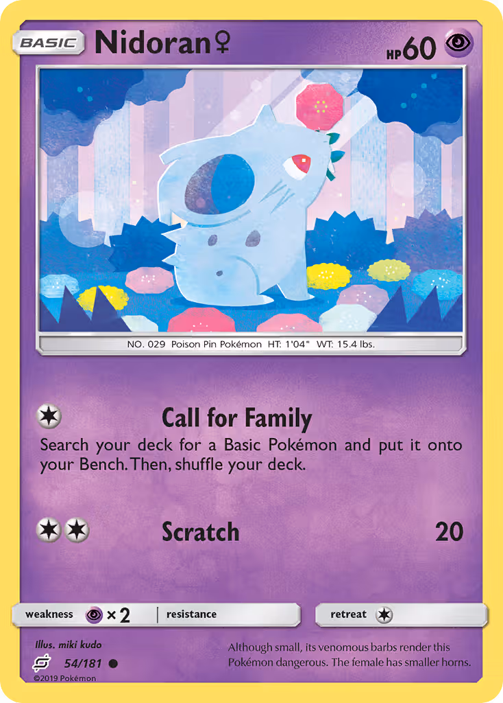 Nidoran♀ 54/181 Pokemon card