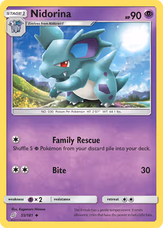 Nidorina 55/181 Pokemon card