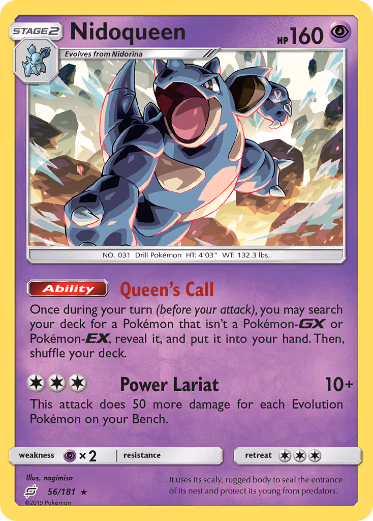 Nidoqueen 56/181 Pokemon card