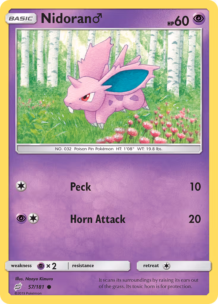 Nidoran♂ 57/181 Pokemon card