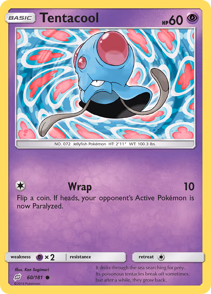 Tentacool 60/181 Pokemon card