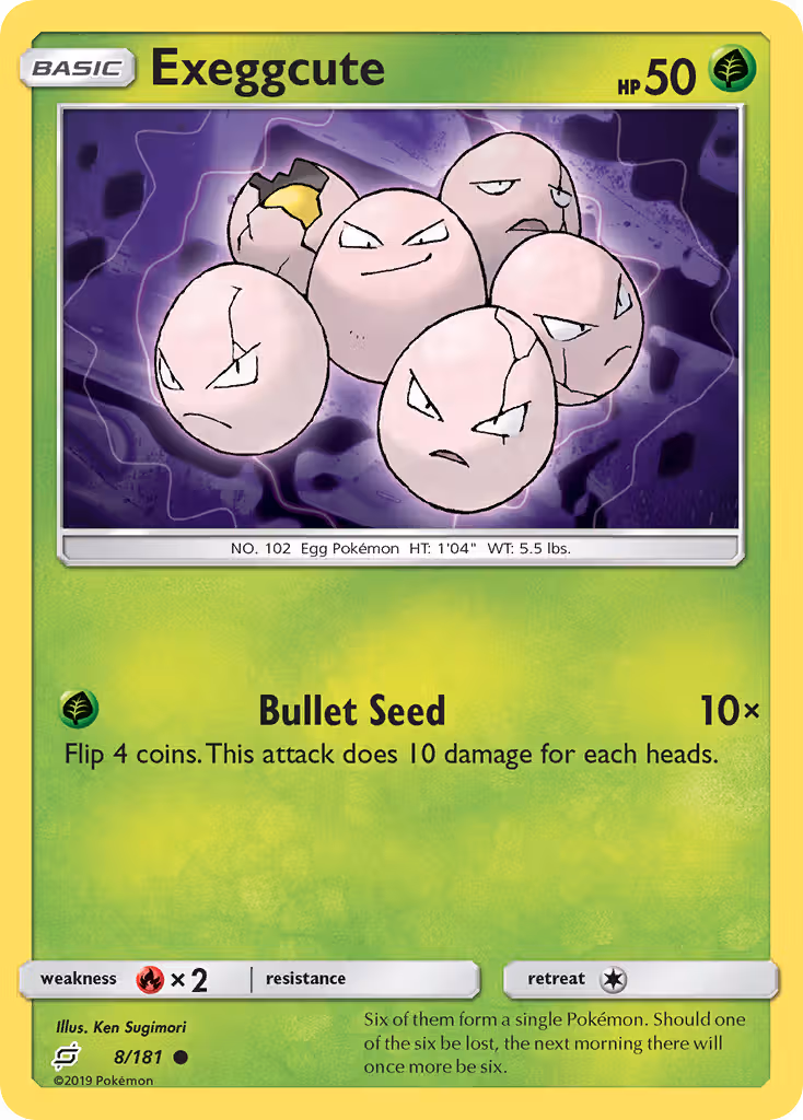 Exeggcute 8/181 Pokemon card