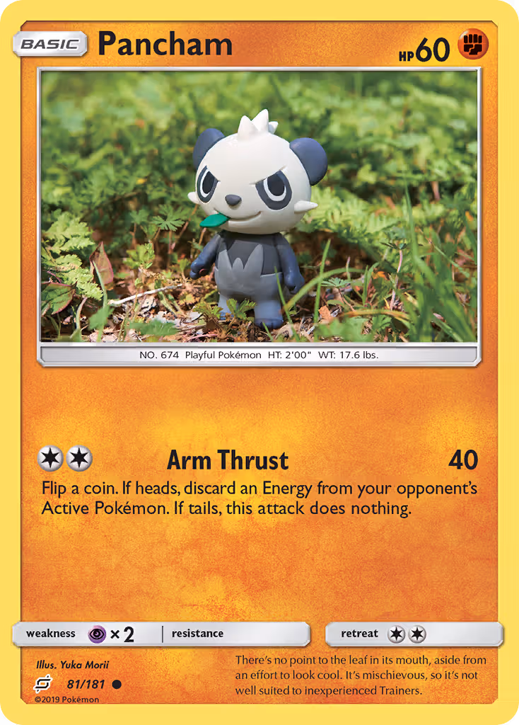 Pancham 81/181 Pokemon card