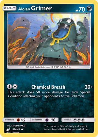 Alolan Grimer 83/181 Pokemon card