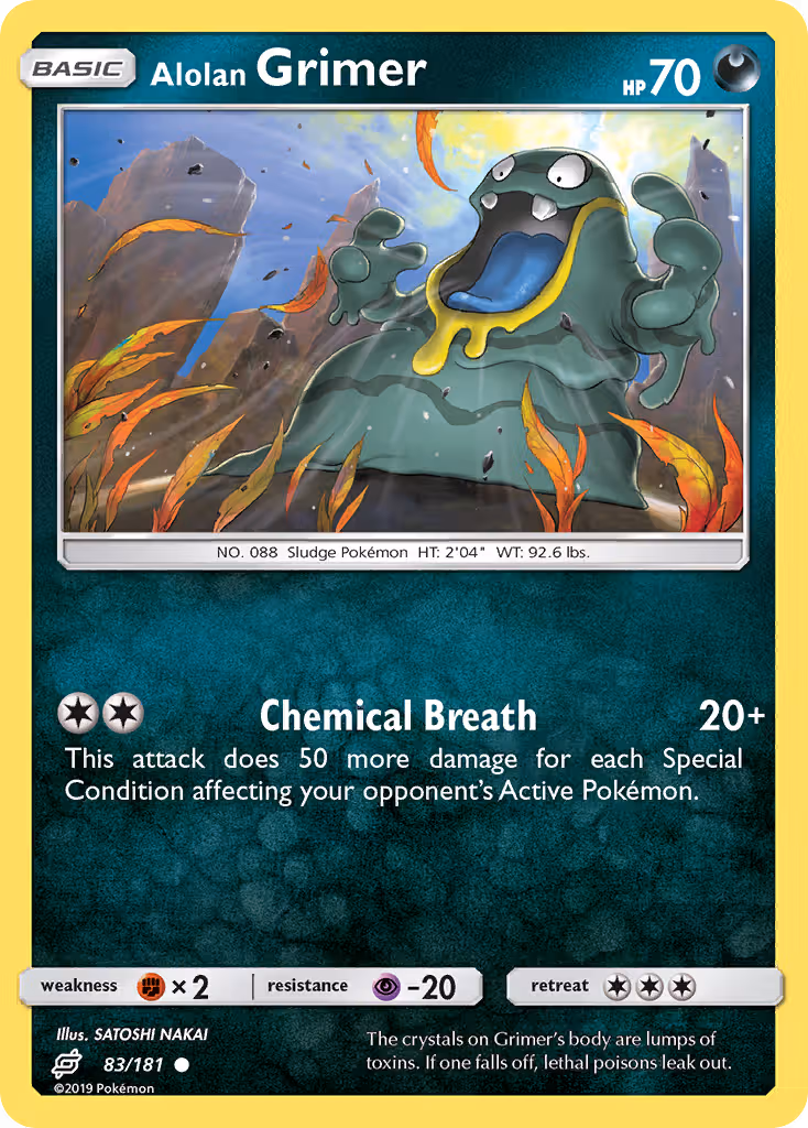 Alolan Grimer 83/181 Pokemon card