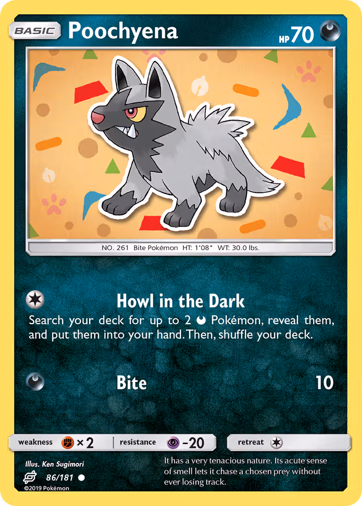 Poochyena 86/181 Pokemon card