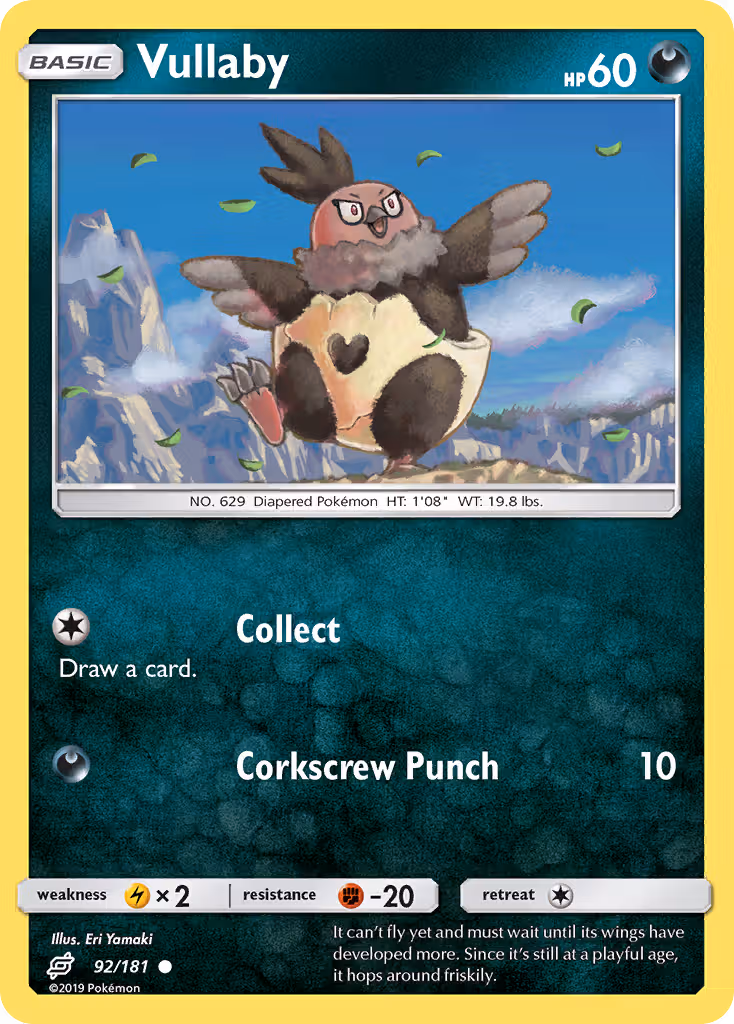 Vullaby 92/181 Pokemon card