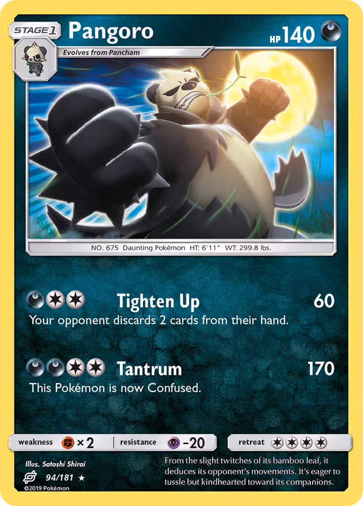 Pangoro 94/181 Pokemon card