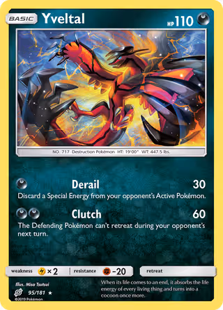 Yveltal 95/181 Pokemon card