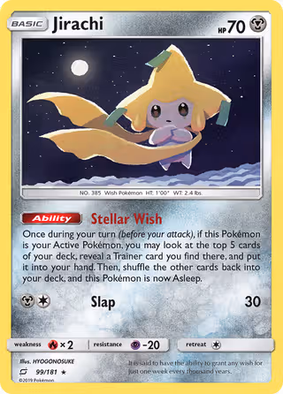 Jirachi 99/181 Pokemon card