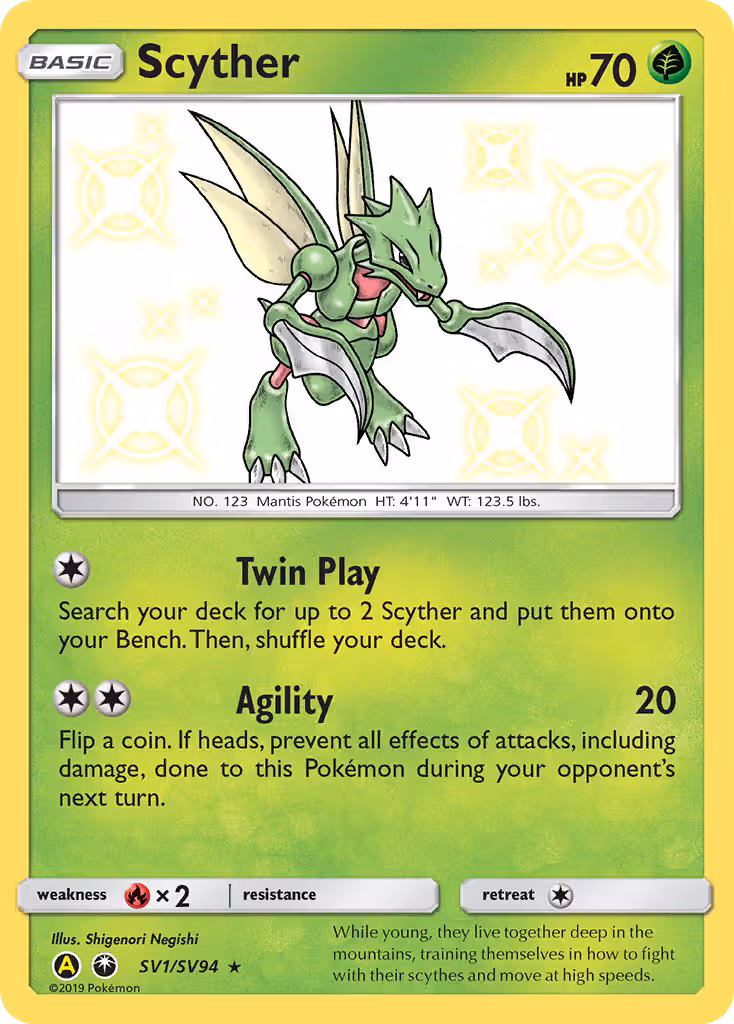 Scyther SV1 Pokemon card