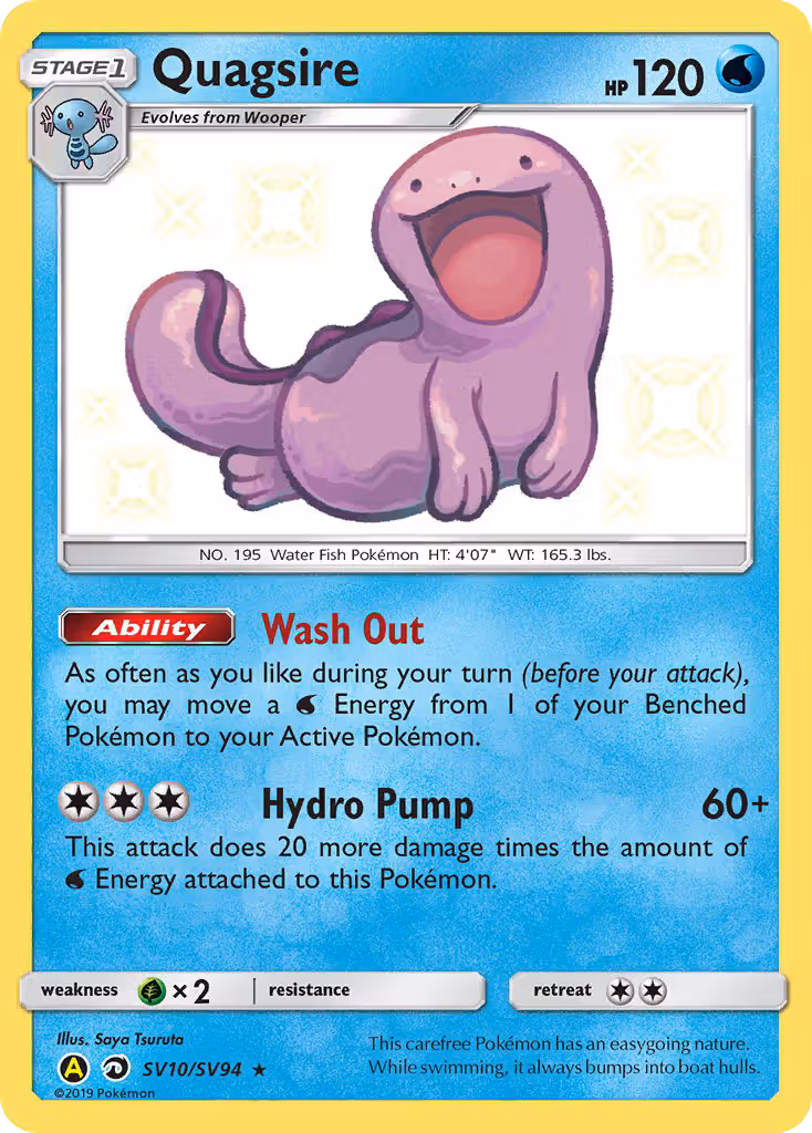 Quagsire SV10 Pokemon card