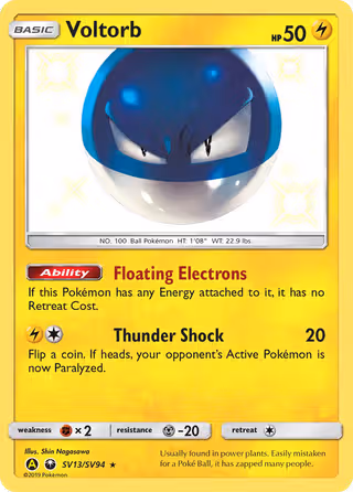 Voltorb SV13 Pokemon card