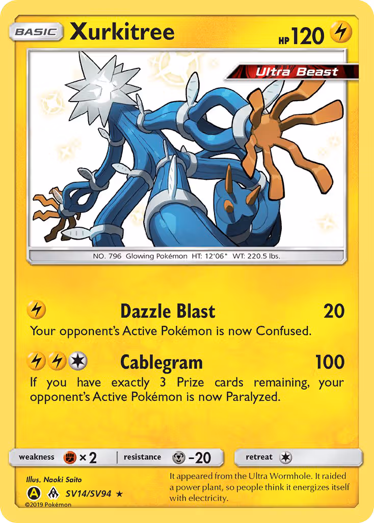 Xurkitree SV14 Pokemon card