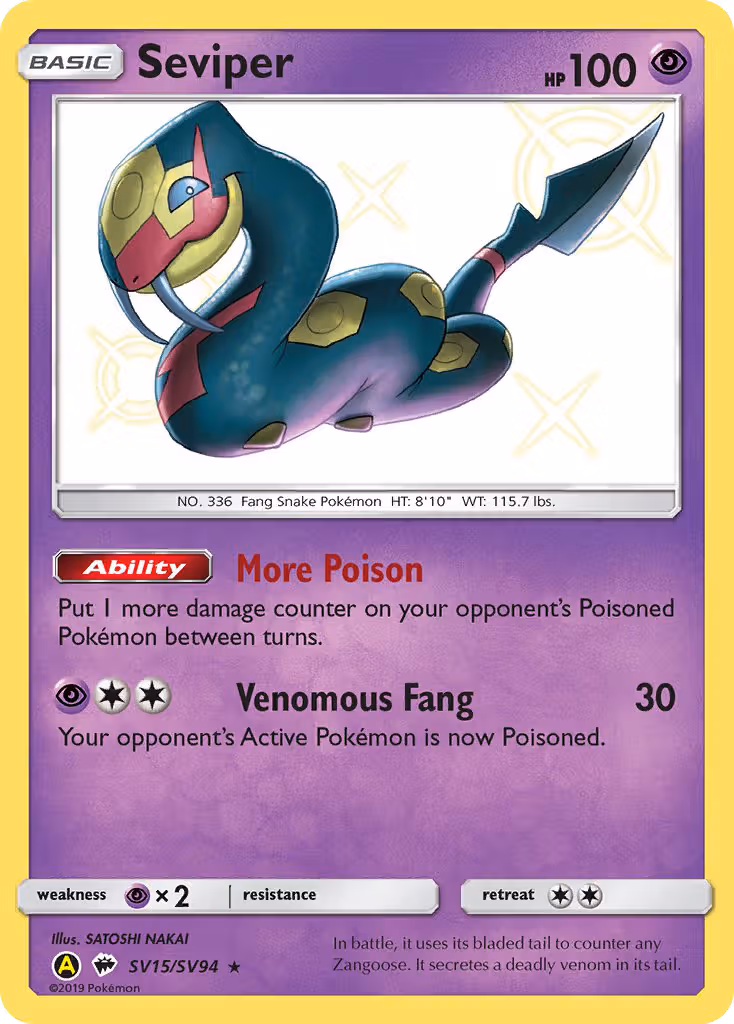 Seviper SV15 Pokemon card