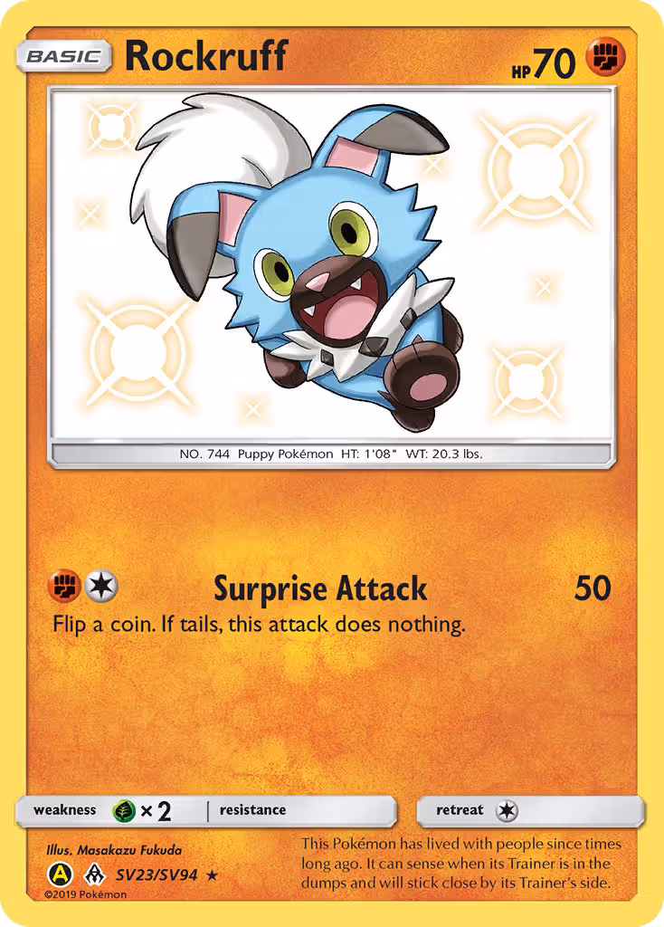 Rockruff SV23 Pokemon card