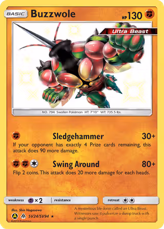 Buzzwole SV24 Pokemon card