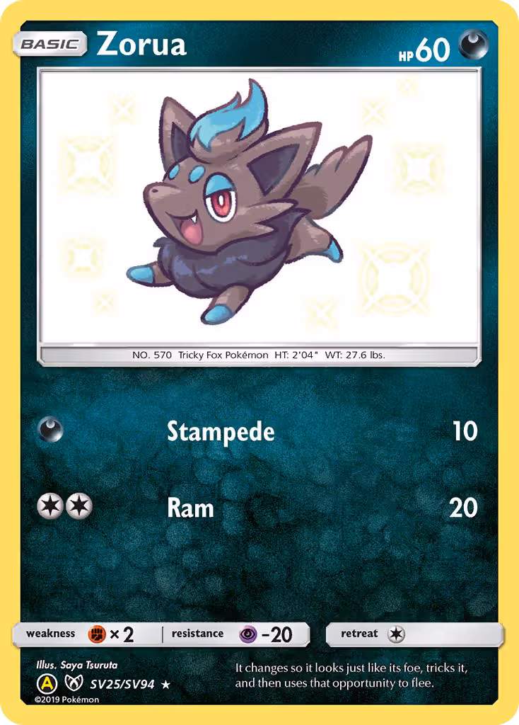 Zorua SV25 Pokemon card