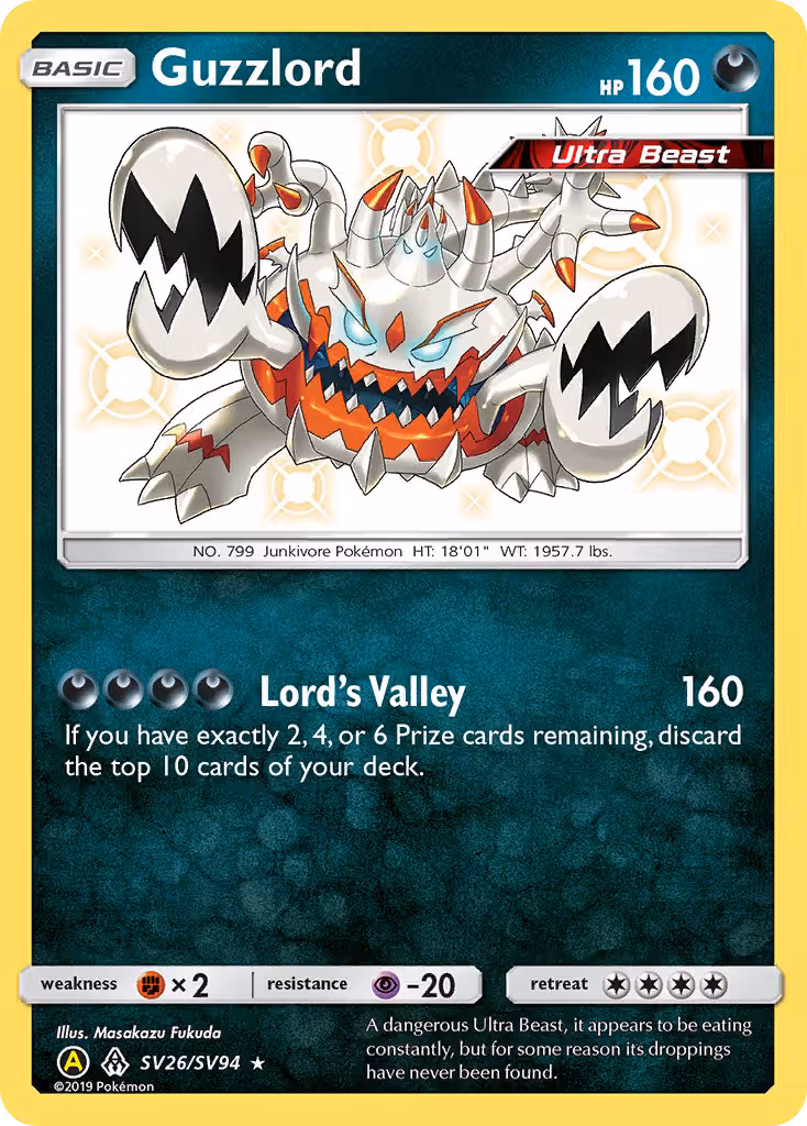 Guzzlord SV26 Pokemon card
