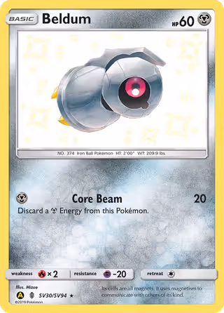Beldum SV30 Pokemon card