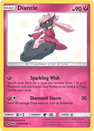Diancie SV36 Pokemon card
