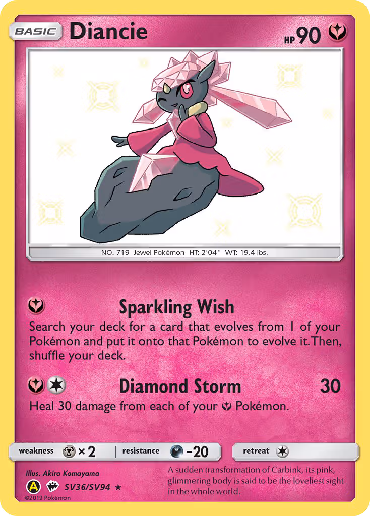 Diancie SV36 Pokemon card