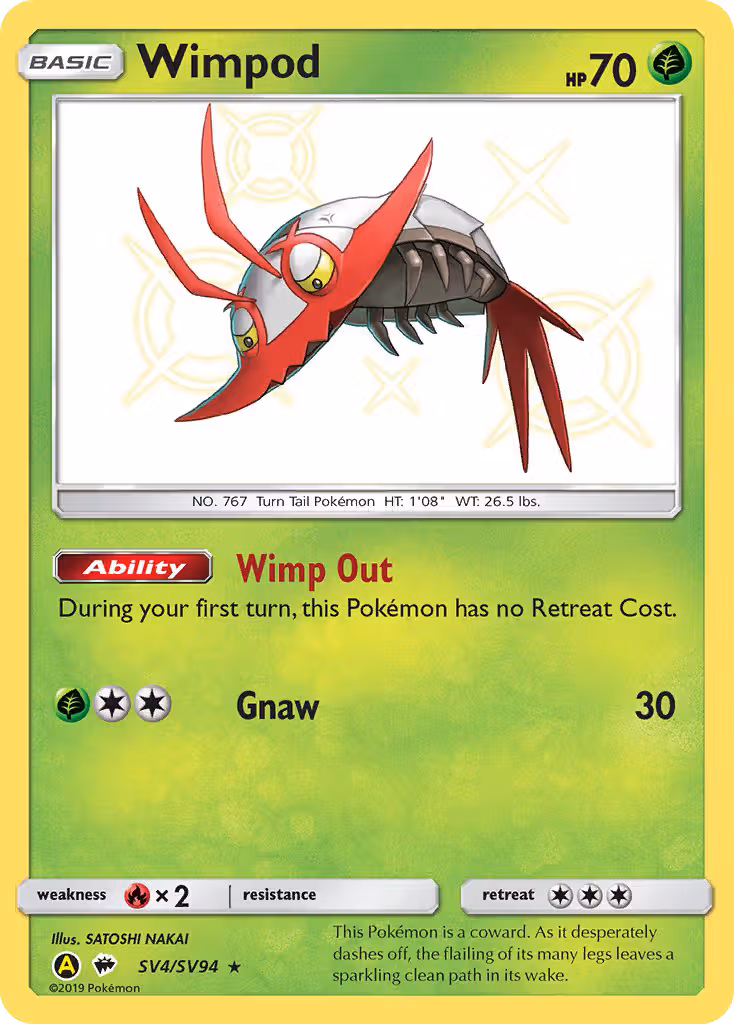 Wimpod SV4 Pokemon card