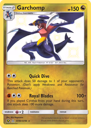 Garchomp SV40 Pokemon card
