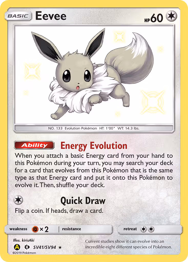 Eevee SV41 Pokemon card
