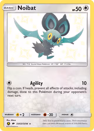 Noibat SV43 Pokemon card