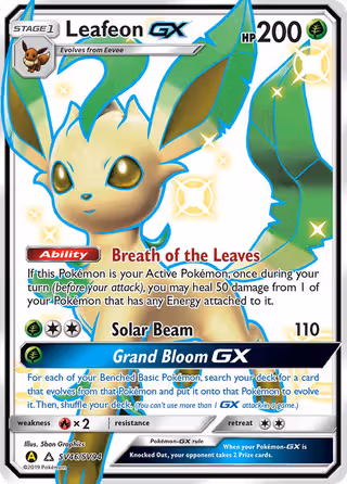 Leafeon-GX SV46 Pokemon card