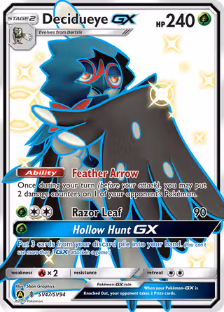 Decidueye-GX SV47 Pokemon card