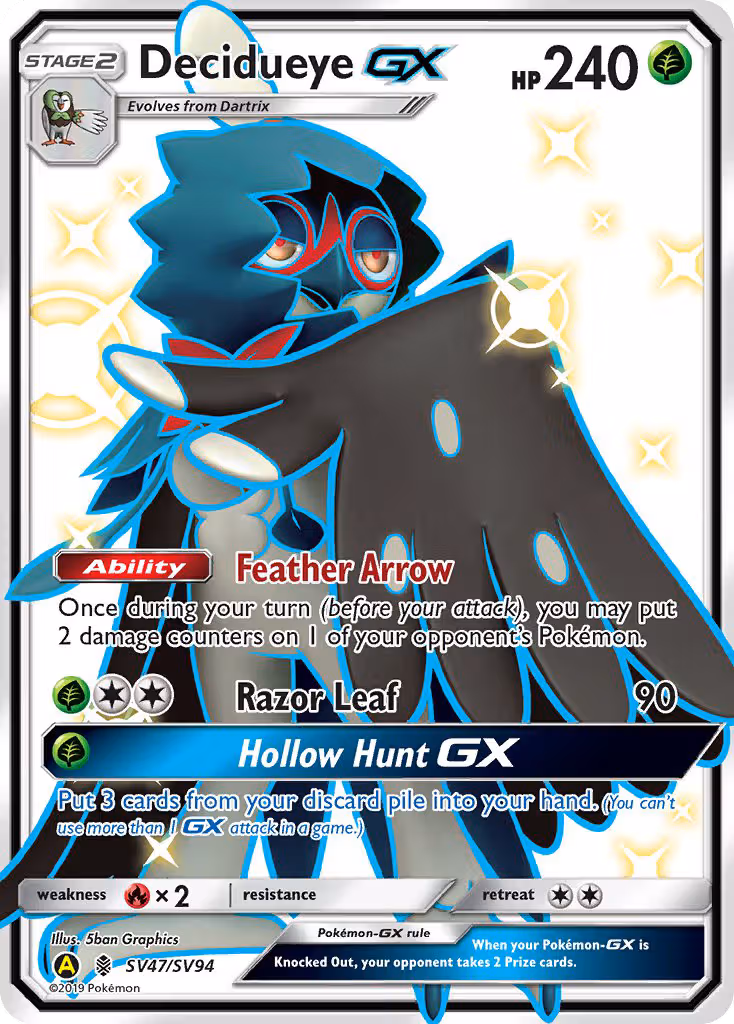 Decidueye-GX SV47 Pokemon card