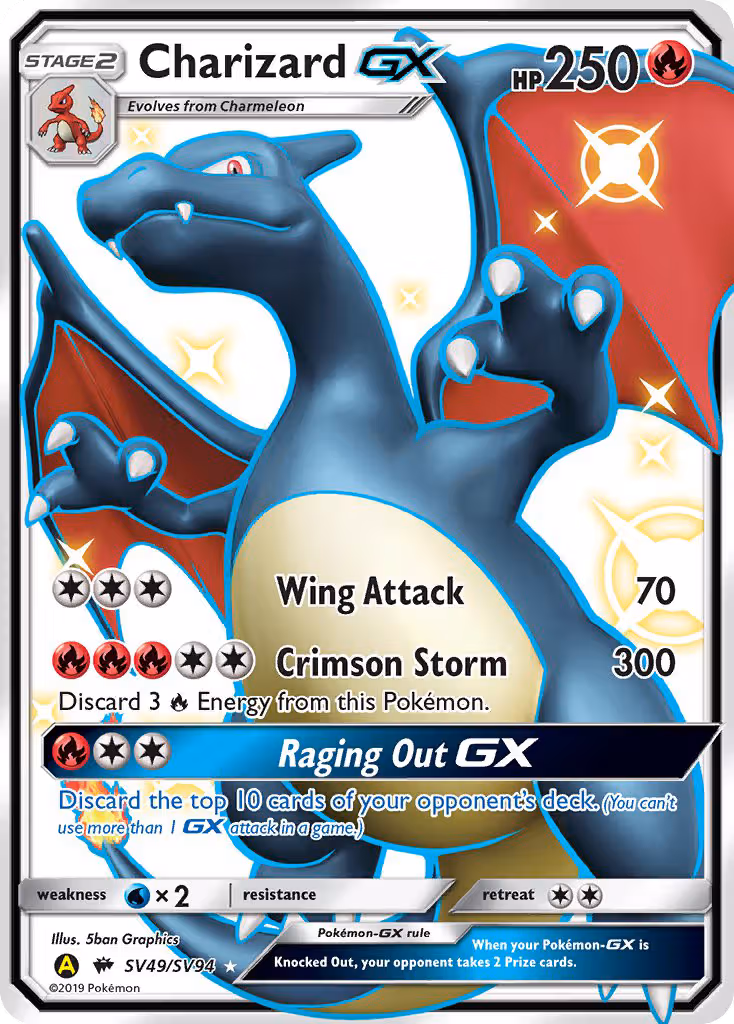 Charizard-GX SV49 Pokemon card