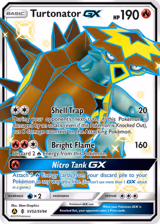 Turtonator-GX SV52 Pokemon card