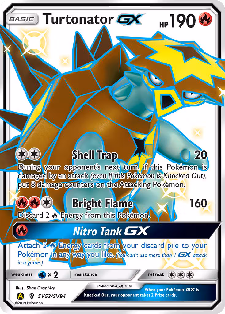 Turtonator-GX SV52 Pokemon card