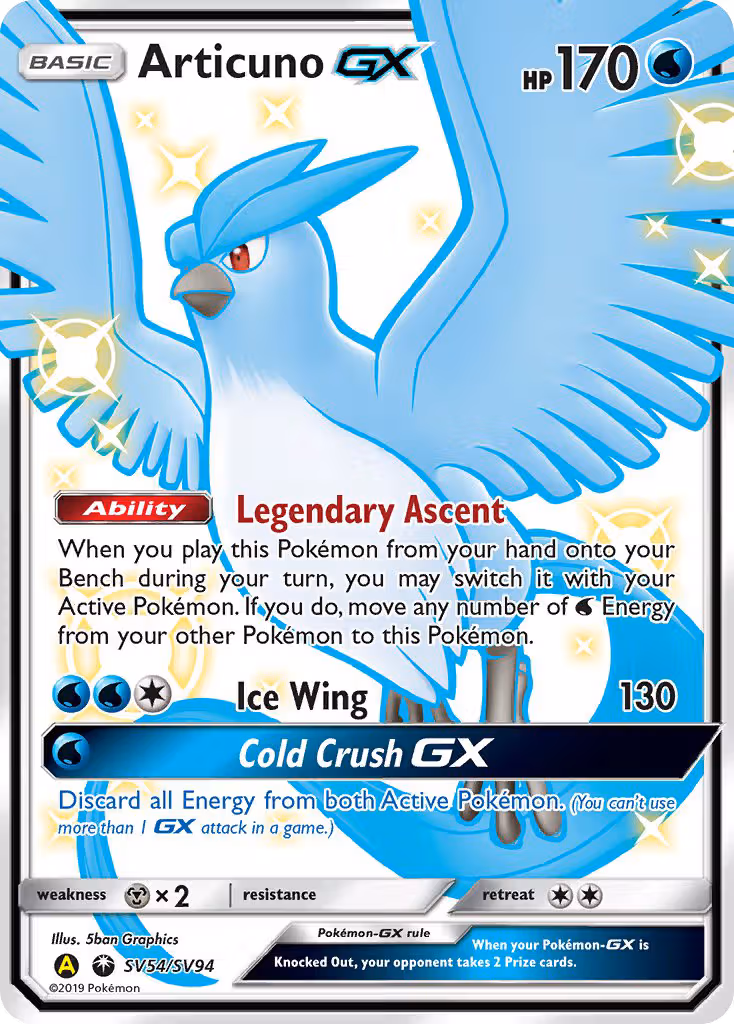 Articuno-GX SV54 Pokemon card