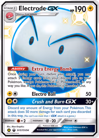 Electrode-GX SV57 Pokemon card