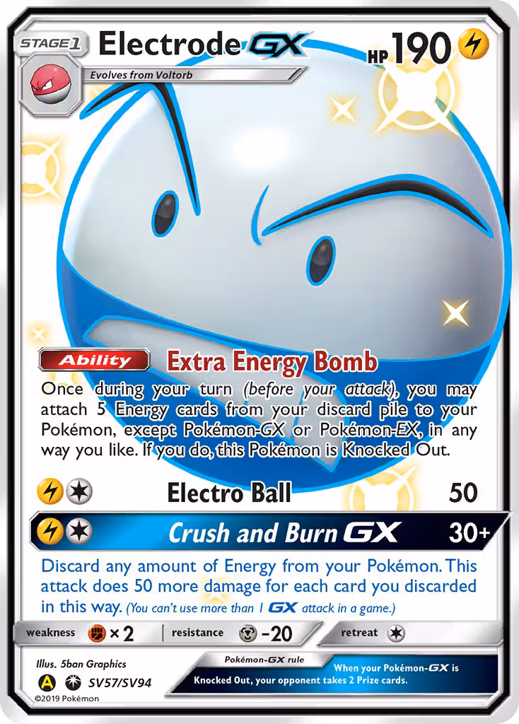 Electrode-GX SV57 Pokemon card